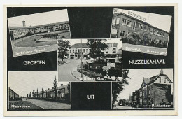 Prentbriefkaart Postkantoor Musselkanaal 1953 - Autres & Non Classés