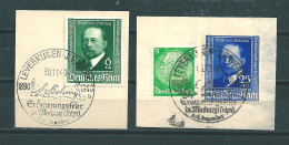 MiNr.760-761 Briefstücke  (b23) - Oblitérés