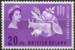 1963 British Guiana Freedom From Hunger 1v. MNH SG N. 349 - Autres & Non Classés