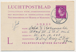 Luchtpostblad G. 1 A Assen - Ned. Indie 1947 - Postal Stationery