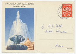 Postal Stationery Vatican 1965 Fountain - Unclassified