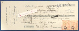 ● SALINS (Jura) Louis PIAUROY épicerie En Gros Cachet Banque Maurice PROST - Mandat 1924 à Léon BILLET à La Chapelle - Bills Of Exchange