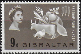 1963 Gibilterra Freedom From Hunger 1v. MNH SG N. 174 - Sonstige & Ohne Zuordnung