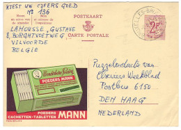 Publibel - Postal Stationery Belgium 1966 Medicine - Powder - Farmacia