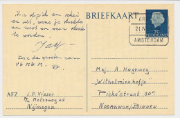 Treinblokstempel : Arnhem - Amsterdam H 1954 - Zonder Classificatie