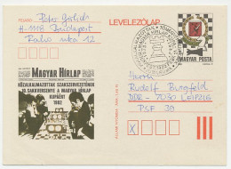 Postal Stationery Hungary 1982 Chess - Ohne Zuordnung