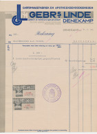 Omzetbelasting 4 CENT / 20 CENT - Denekamp 1934 - Steuermarken