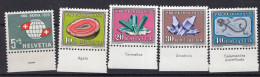 T3842 - SWITZERLAND Yv N°625/29 ** Pro Patria Fete Nationale - Unused Stamps