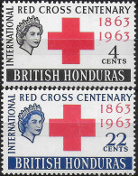 1963 British Honduras Red Cross Centenary 2v. MNH SG N. 215/16 - Otros & Sin Clasificación