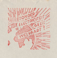 Meter Cover Netherlands 1950 No Wealth Without Electricity ! - Globe - Arnhem - Electricité