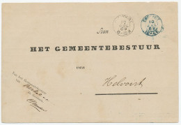 Kleinrondstempel Enschot 1889 ( Blauw ) - Zonder Classificatie