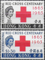 1963 Hong Kong Red Cross Centenary 2v. MNH SG N. 212/13 - Otros & Sin Clasificación