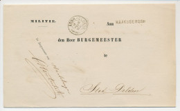 Haaksbergen - Trein Takjestempel Arnhem - Oldenzaal 1870 - Lettres & Documents