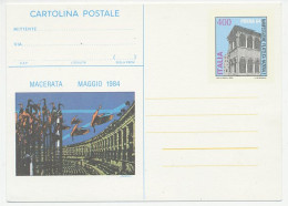 Postal Stationery Italy 1984 Sports Center - Crane Bird - Sonstige & Ohne Zuordnung