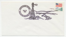 Cover / Postmark USA 1989 Windmill - Moulins