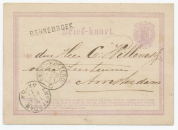 Naamstempel Bennebroek 1871 - Lettres & Documents