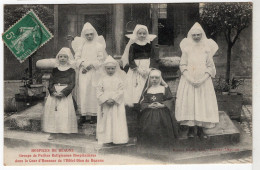 HOSPICES De BEAUNE - 21 - Groupe De Petites Filles Religieuses Hospitalières - 1916 - Beaune