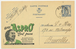 Publibel - Postal Stationery Belgium 1943 Medicine - Aspro - Pharmacie