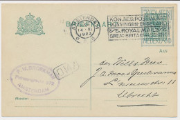 Briefkaart G. 130 A I Z-1 Amsterdam - Utrecht 1923 - Material Postal