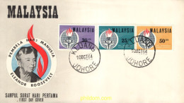 731539 MNH MALASIA 1964 80 ANIVERSARIO DEL NACIMIENTO DE ELENA ROOSEVELT - Malaysia (1964-...)