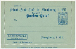 Local Mail Stationery Strasbourg - Privatpost Cathedral  - Kirchen U. Kathedralen