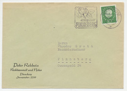 Cover / Postmark Germany 196? Flower - Rose City Pinneberg - Bäume