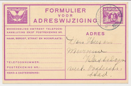 Verhuiskaart G. 10 Locaal Te Groningen 1932 - Ganzsachen