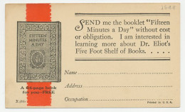 Postal Stationery USA Book - Fifteen Minutes A Day - Dr. Eliot - Sin Clasificación