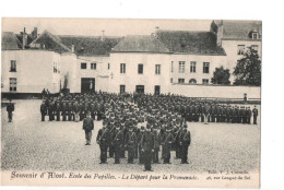 28900 Belgique  Souvenir Alost Aalst école Pupilles - Départ Promenade -  Ed Cornelis Longue Sel Langezoutstraat - Aalst