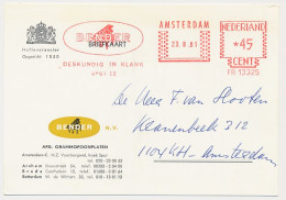 Meter Card Netherlands 1981 Piano - Bender - Music