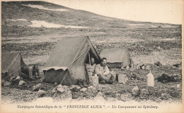 Mission Polaire * Campagne Scientifique De La " PRINCESSE ALICE " , Un Campement Au Spitzberg * Expédition Polar - Veleros