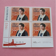 Alice Milliat 1884 - 1957 - CD 26-03-1924 - Hél.-1 - 233214 Neuf ** - 2020-…