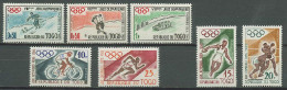 Togo 1960 Olympic Games Rome / Squaw Valley, Cycling, Boxing, Athletics Etc. Set Of 7 MNH - Estate 1960: Roma