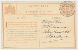 Verhuiskaart G. 3 Bloemendaal - Haarlem 1921 - Material Postal