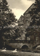 72167117 Koethen Anhalt Schlosspark Bruecke Schwaene Koethen - Köthen (Anhalt)