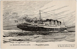 LA MARINE FRANCAISE. 6. Paquebot Poste - Other & Unclassified