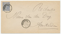 Envelop G. 5 Rozendaal - Amsterdam 1895 - Entiers Postaux