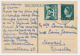 Briefkaart G. 281 / Bijfrankering Bussum - Belgie 1947 - Entiers Postaux