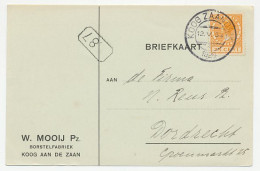 Firma Briefkaart Koog Aan De Zaan 1926 - Borstelfabriek - Non Classés