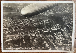 Luftschiff "Graf Zeppelin" über Basel - 600 M - Foto-karte - Bâle