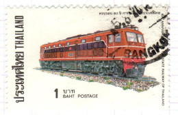 T+ Thailand 1977 Mi 832 Lokomotive - Tailandia