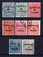 Wallis Et Futuna  - 1922 - Tb De NCE Surch  - N° 18 à 25 - Oblit - Used - Oblitérés