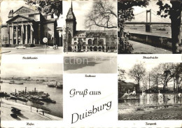 72165664 Duisburg Ruhr Stadttheater Rathaus Rheinbruecke Tierpark Hafen Aldenrad - Duisburg