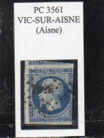 Aisne - N°14A (déf) Obl PC 3561 Vic-sur-Aisne - 1853-1860 Napoleon III