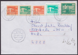 Aus P79/89, Brief Mit 5 Ganzsachenausschnitten Aus 4 Versch. GS, Ansehen - Postales - Usados