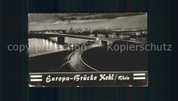 72165563 Kehl Rhein Europabruecke Bei Nacht Kehl - Kehl