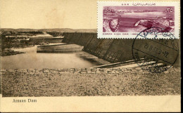 X0640 Egypt, Maximum 1967 The Assuan Dam, The Aswan High Dam,le Haut Barrage D'Assouan - Cartas & Documentos