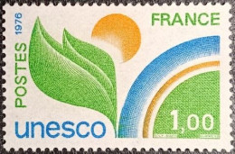 Service N°51 UNESCO 1 F. Vert-jaune, Bleu Et Orange Neuf** MNH - Neufs