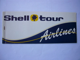 Avion / Airplane / SHELL TOUR AIRLINES / Season's Greetings / Size : 9X20,5cm - 1946-....: Moderne