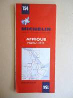 Carte MICHELIN  - No 154 - Afrique Nord-Est / North- West Africa  - 1:4000.000  -1970 - - Carte Stradali